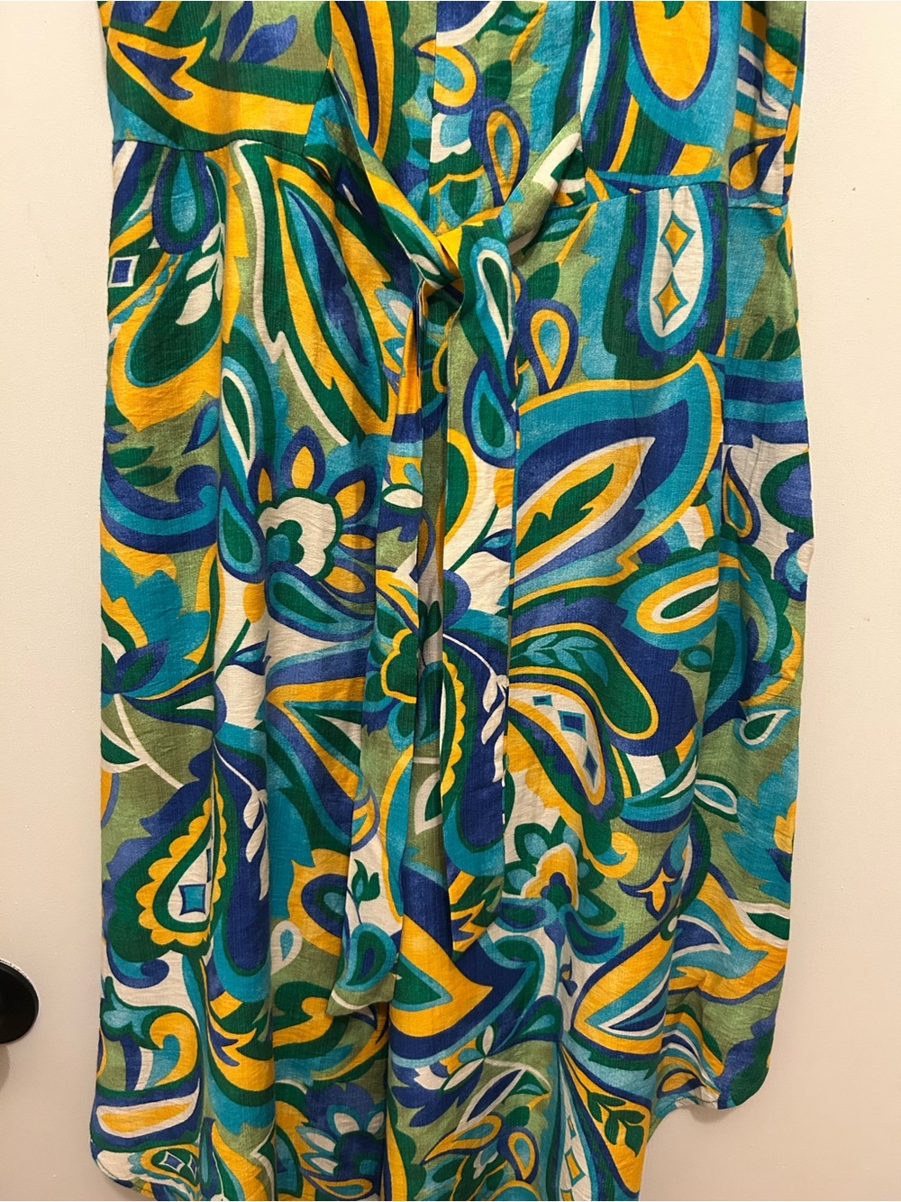 NWT MSK Petite Printed Tie-Waist Wide-Leg Jumpsuit - Picture 3 of 9